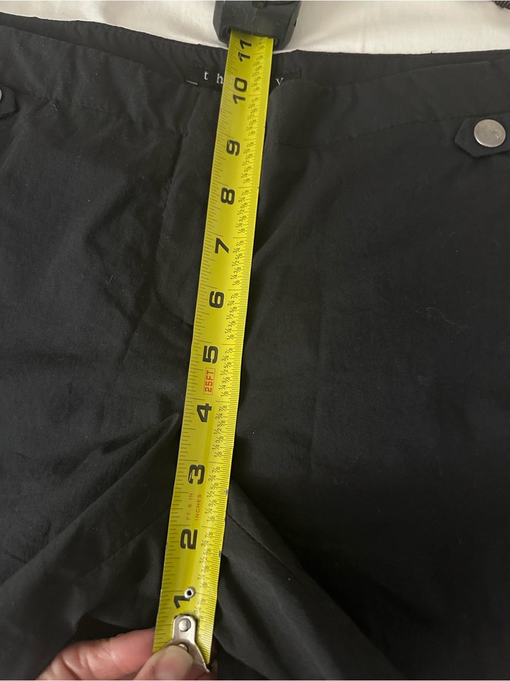 Theory Mid Rise Paper Weight Shorts - Picture 8 of 9